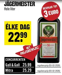 Dirck 3 Jagermeister aanbieding