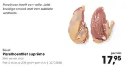 HANOS Savel Parelhoenfilet suprême aanbieding