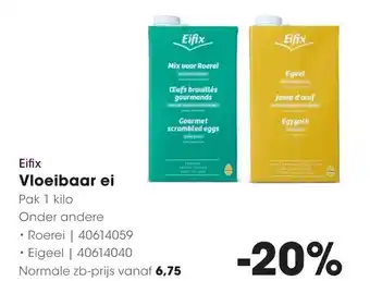 HANOS Eifix Vloeibaar ei aanbieding