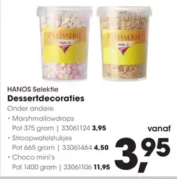 HANOS Hanos selektie dessertdecoraties aanbieding