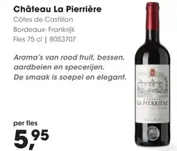 HANOS Château La Pierrière aanbieding