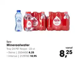 HANOS Spa mineraalwater aanbieding