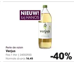 HANOS Perle de raisin verjus aanbieding
