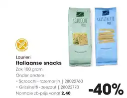HANOS Laurieri italiaanse snacks aanbieding