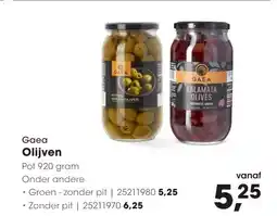 HANOS Gaea olijven groen zonder pit | aanbieding