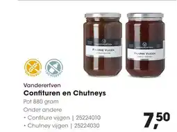 HANOS Vandererfven confituren en chutneys aanbieding