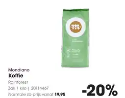 HANOS Mondiano koffie aanbieding