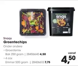 HANOS Snaqs groentechips groentemix aanbieding