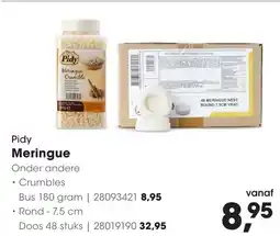 HANOS Pidy meringue crumbles aanbieding