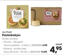 HANOS Jos poell pasteibakjes aanbieding