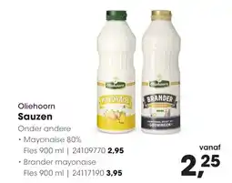 HANOS Oliehoorn sauzen mayonaise 80% aanbieding