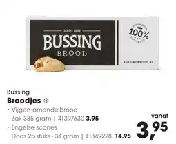 HANOS Bussing broodjes vijgen amandelbrood aanbieding