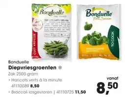 HANOS Bonduelle diepvriesgroenten Haricots verts à la minute aanbieding