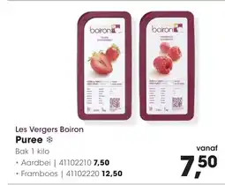 HANOS Les vergers boiron puree aardbei aanbieding