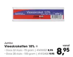 HANOS Jumbo vleeskroketten 10% aanbieding