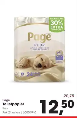 HANOS Page Toiletpapier Puur aanbieding
