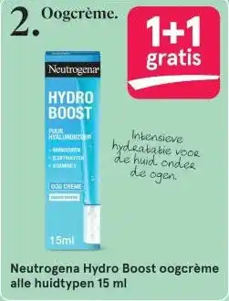 Etos Neutrogena Hydro Boost oogcrème alle huidtypen aanbieding
