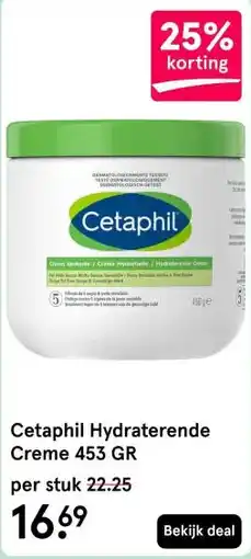 Etos Cetaphil Hydraterende Creme 453 GR aanbieding