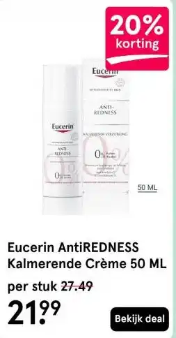 Etos Eucerin AntiREDNESS Kalmerende Crème 50 ML aanbieding