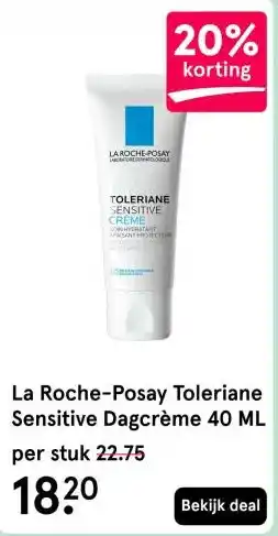 Etos La Roche-Posay Toleriane Sensitive Dagcrème 40 ML aanbieding