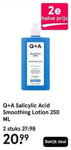 Etos Q+A Salicylic Acid Smoothing Lotion 250 ML aanbieding