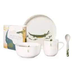 Wehkamp ASA Selection Kinderservies Kids Croco Krokodil 5-delig aanbieding