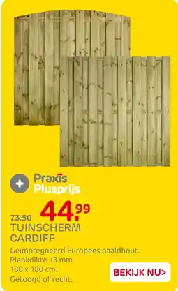 Praxis Tuinscherm cardiff aanbieding