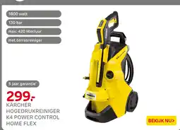 Praxis Kärcher hogedrukreiniger K4 power control aanbieding