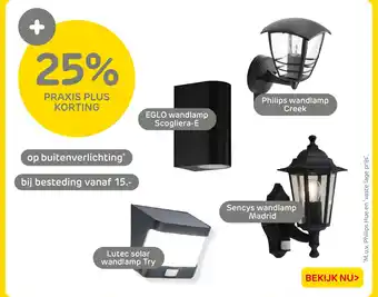 Praxis Op buitenverlichting aanbieding