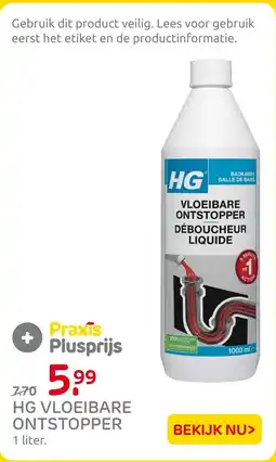 Praxis HG vloeibare ontstopper aanbieding