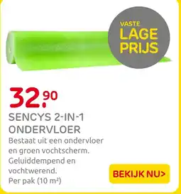 Praxis Sencys 2 in 1 ondervloer aanbieding
