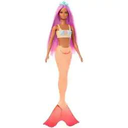Top1Toys Barbie Fantasy basis zeemeermin licht roze haar aanbieding