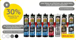 Praxis Op Pattex No More Nails montagelijmkokers aanbieding