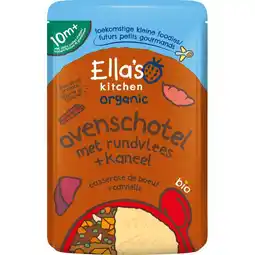 Etos Ella's Kitchen Bio Ovenschotel Rundvlees Kaneel 10+ 190 gram aanbieding