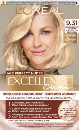 Etos L'Oréal Paris Excellence Crème Age Perfect Nudes 9.31 Licht Goudblond aanbieding