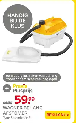 Praxis Wagner behang afstomer aanbieding