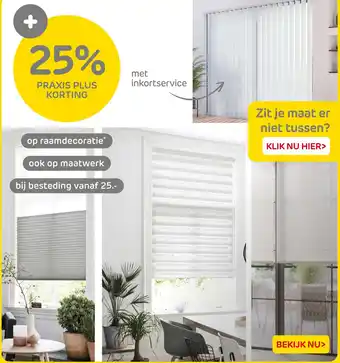 Praxis Op raamdecoratie aanbieding