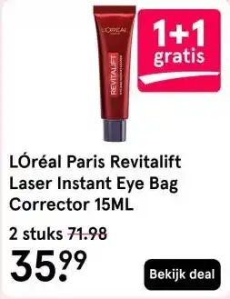 Etos LÓréal Paris Revitalift Laser Instant Eye Bag Corrector 15ML aanbieding