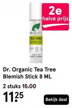 Etos Dr. Organic Tea Tree Blemish Stick 8 ML aanbieding