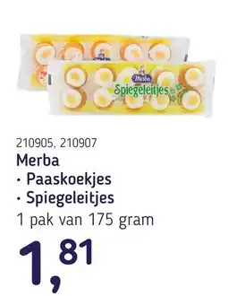 Van Hoeckel Merba Paaskoekjes Spiegeleitjes aanbieding