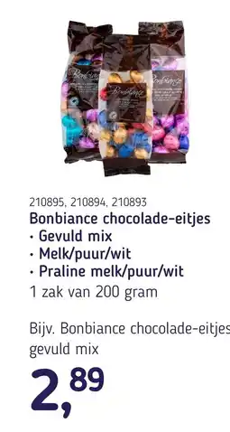 Van Hoeckel Bonbiance chocolade-eitjes Gevuld mix Melk/puur/wit Praline melk/puur/wit aanbieding