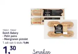 Van Hoeckel Dutch Bakery Petit pains • Meergranen pistolet aanbieding