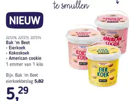 Van Hoeckel Bak 'm Beet Eierkoek Kokoskoek American cookie aanbieding