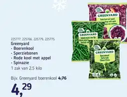 Van Hoeckel Greenyard Boerenkool Sperziebonen Rode kool met appel Spinazie aanbieding