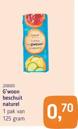 Van Hoeckel G'woon beschuit naturel aanbieding