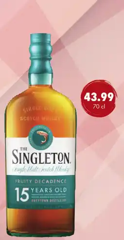 uw topSlijter The singleton Speyside Single Malt 15 Yrs. aanbieding