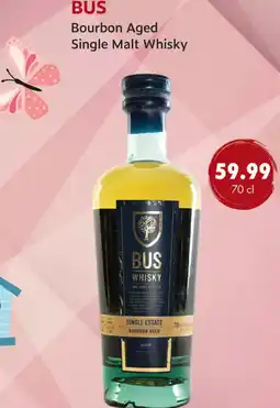 uw topSlijter Bus bourbon aged single malt whisky aanbieding