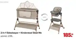 Baby-Dump 2-In-1 Sidesleeper + Kinderstoel Sleat Me aanbieding