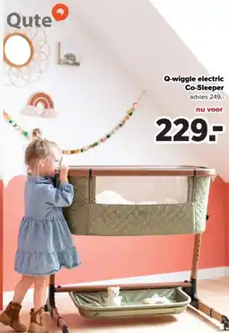 Baby-Dump Q-wiggle electric Co-Sleeper aanbieding