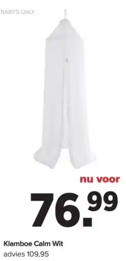 Baby-Dump Klamboe Calm Wit aanbieding